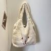 Fashionable Plush Shoulder Bag Stylish and Soft Handbag for Various Occasions