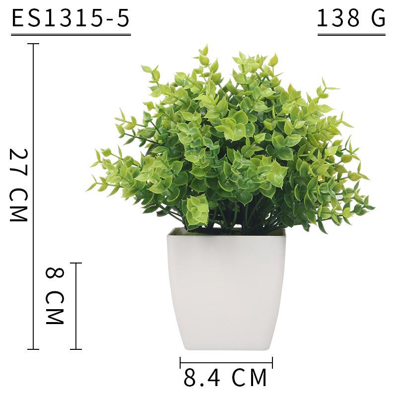 Simulated Plant Decorative Potted Plants, Indoor Desktop Simulated Green Plant Ornaments, Plastic Plant Potted Plants