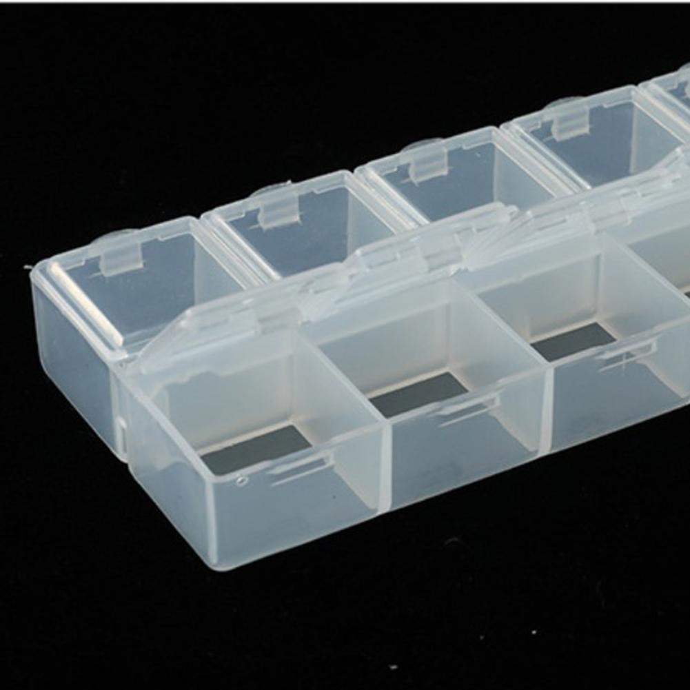 Practical 10 Grids Plastic Storage Box Perfect for Craft Parts and Chips
