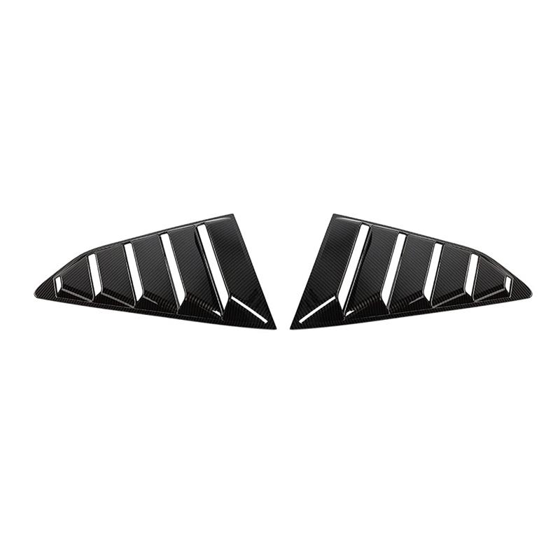 ABS Side Window Louvers For Camaro 2017- Window Glass Blinds Accessories, ABS Carbon Fiber Carbon Fiber Pattern