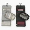 MUJI Polyester Hanging Case with Detachable 12 x 18 x 02125691 Pouch, Black, Approx. 4.5 cm,