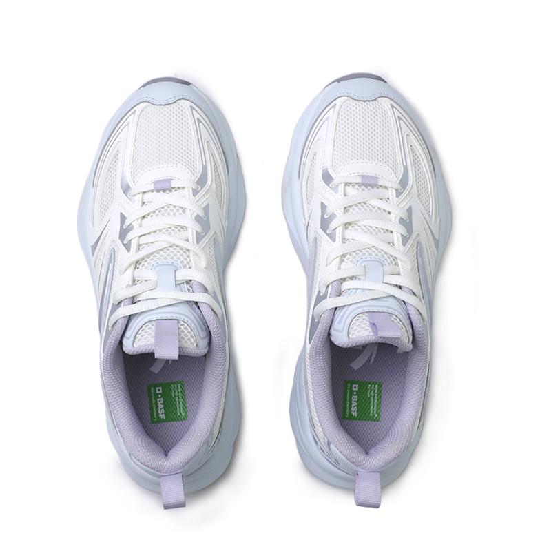 Anta Millennium Glacier Breathable Cushioning Slip Resistant Abrasion Resistant Low Top Chunky Sneakers Women's 122618896R-3