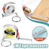 Retractable Tape Measure Keychain 3-Foot/1-Meter Measure Keychain  Carpentry Drawing