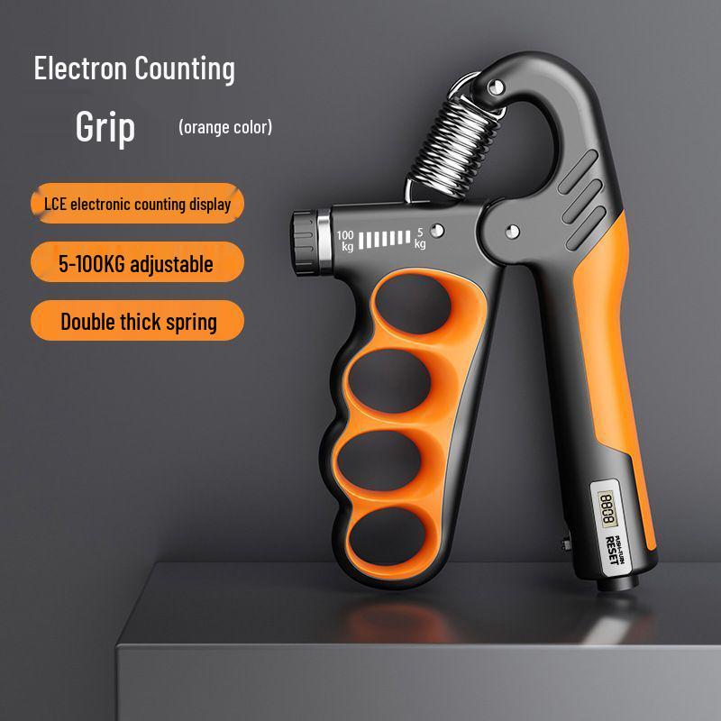 Adjustable Mechatronic Finger Strength Training Hand Gripper for Adults - Muscle Fitness Counter Model
