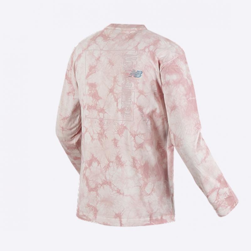 New Balance Dye Long Sleeve Tee Pink