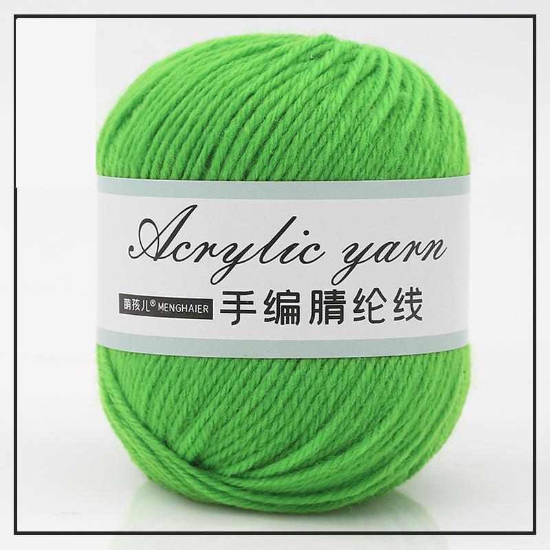 4-trådig akrylfibergarn för handstickning, blandgarn, virkning, halsduk, DIY-garn, handgjorda sybehör