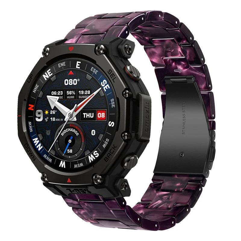 Cinturino in Resina Per Amazfit T-Rex3 Pro 48/44mm Traspirante Moda Durevole Braccialetto Per Amazfit Bip 6-5/Balance 2-1/Active 2-2 Quadrato