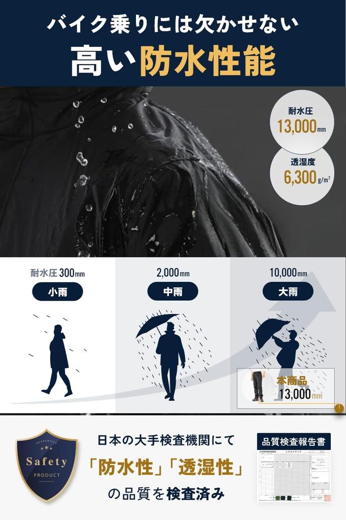Benke Lightweight and Easy to Move in Rain Suit Perfect for Motorcycle and Golf Size Set, Wear, Raincoat, (Gray, 3XL)