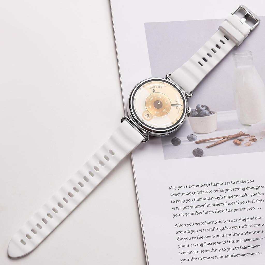 18mm Silicone Band for Huawei Watch GT6 41mm Sport Strap Metal Buckle Correa for Huawei Band GT6 Smartwatch Replacement Bracelet 3