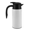 Electric Car Kettle 800ml Capacity Fast Heating Auto Shutoff Stainless Steel 12V 24V Electric Travel Mug for Cars Trucks