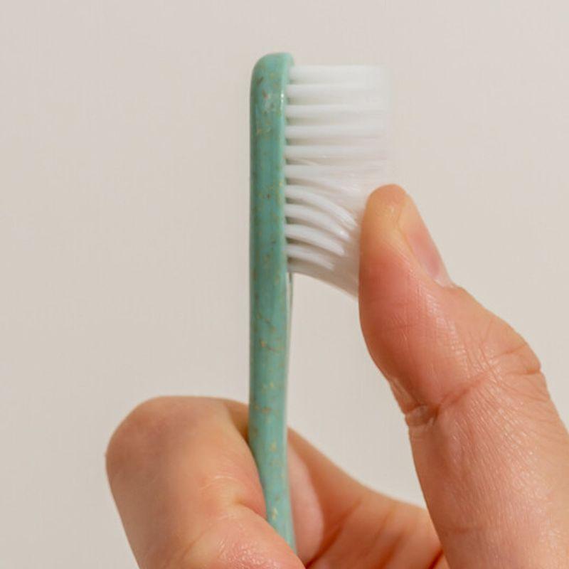 Soduwi Wood Chip Double-Sided Fine Bristle Toothbrush x 4 (Mixed)