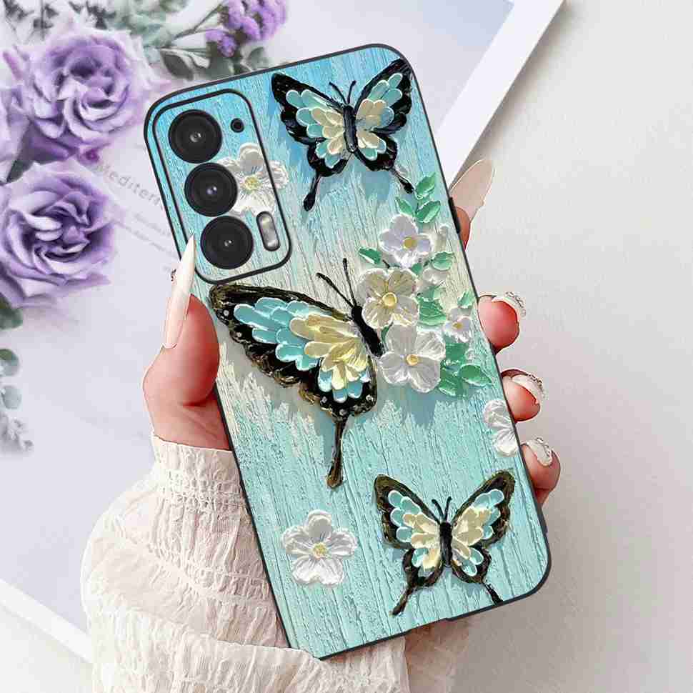 New Luxury Heart Case For Motorola Edge 20 Silicone Back Cover For Motorola Edge 20 Edge20 5G Shockproof Clear Bumper
