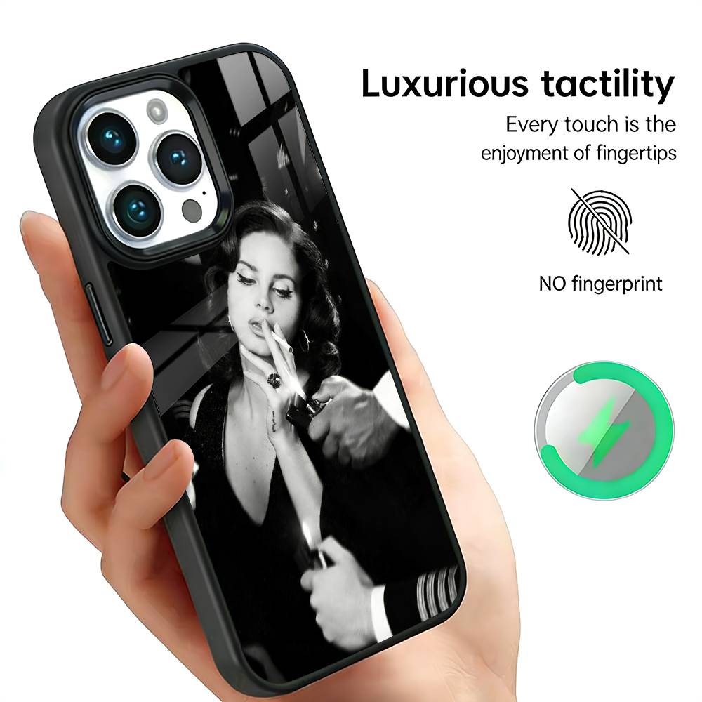 

L-Lana Del R-Rey Phone Case for iPhone 17/16/15/14/13/12/11 plus pro Max - Wireless Charger Compatible Funda iPhone14Plus
