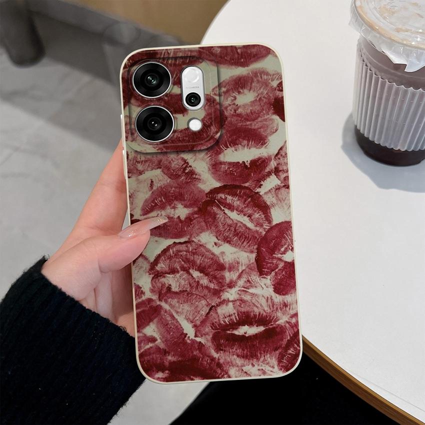 For Oppo Reno14 Pro 14F A5 A5X K13 Phone Cases Table Cartoon Cat Pattern Phone Case Camera Protection Shockproof Silicone Covers For Oppo Bumper Shell