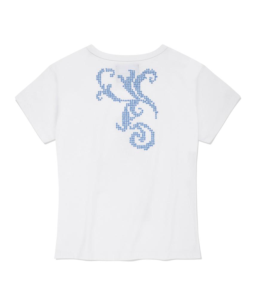 RETRIEVER CLUB Love Puppy Crop Tee [White]