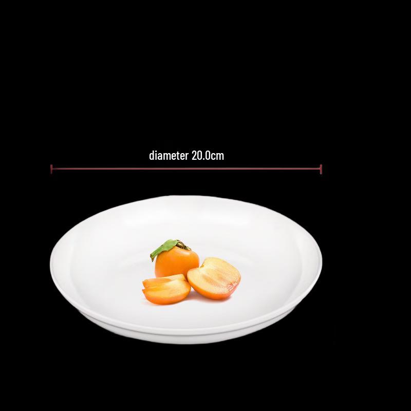 DM Melamine Imitation Porcelain Round Plates