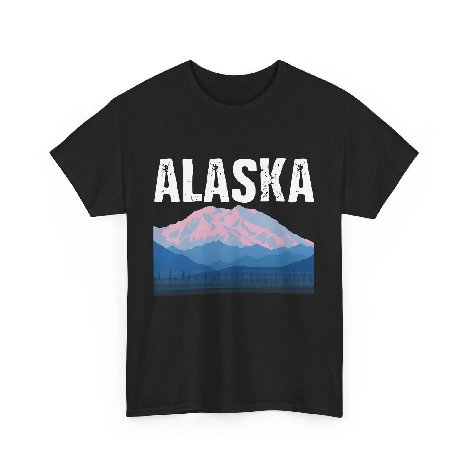 Alaska Shirt, Alaska Mountain Wildlife Lovers Shirt, Winter Lovers Women Men Tee 4XL