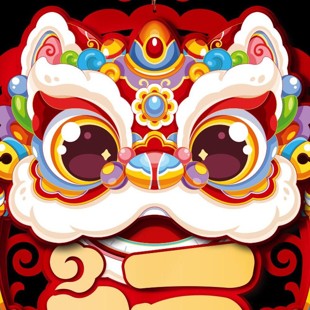 Non-woven Fu Character Door Pendant Traditional Lucky Character Wall Decoration  Lunar New Year