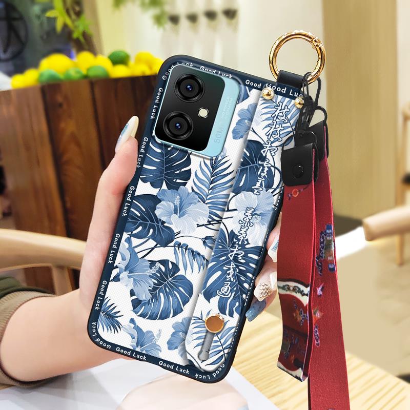 Schmutzabweisende Staubdichte Handyhülle für Blackview Oscal C70 Weiche Hülle Armband Mode Lanyard Langlebig Chinesischer Stil