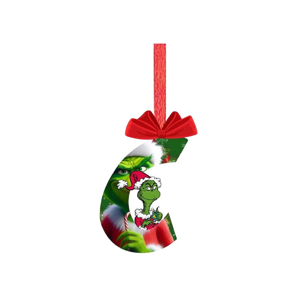 2D Christmas Decoration Pendant Christmas Tree Tag Theme Party Crafts Ornament