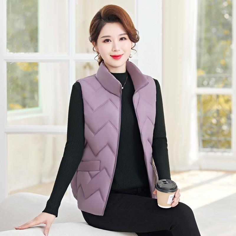 Women's Thermal Vest Winter Heating Vest Autumn Middle-aged Winter Thickened Vest Large Size Mother Batch