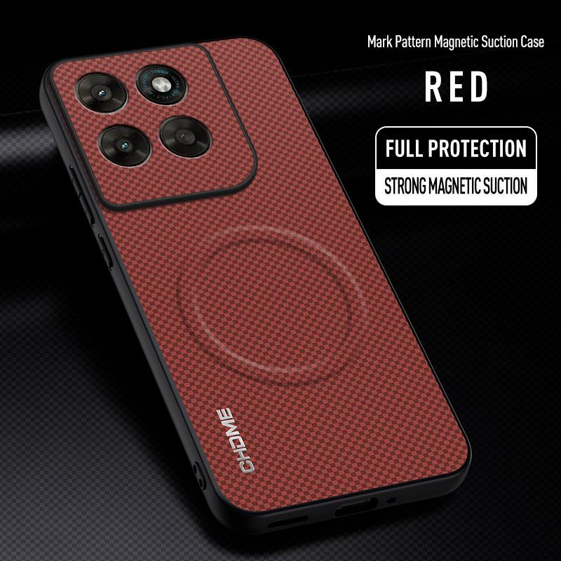 

EUCAGR For Motorola Moto G77 Car Magnetic Holder Phone Case For Motorola Moto G77 Shockproof Silicone Full Protective Back Cover Moto G77 червоний