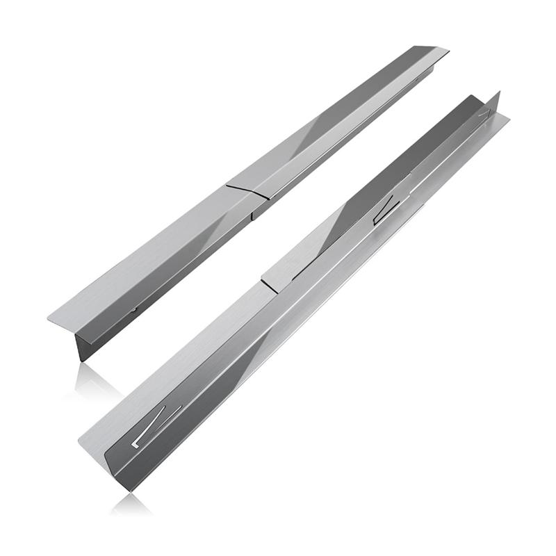 A96I-Stove Gap Covers Stainless Steel 2 Packs,Adjustable Resistant Not Sharp Gap Filler,Easy To Clear Stove Counter Gap Cover