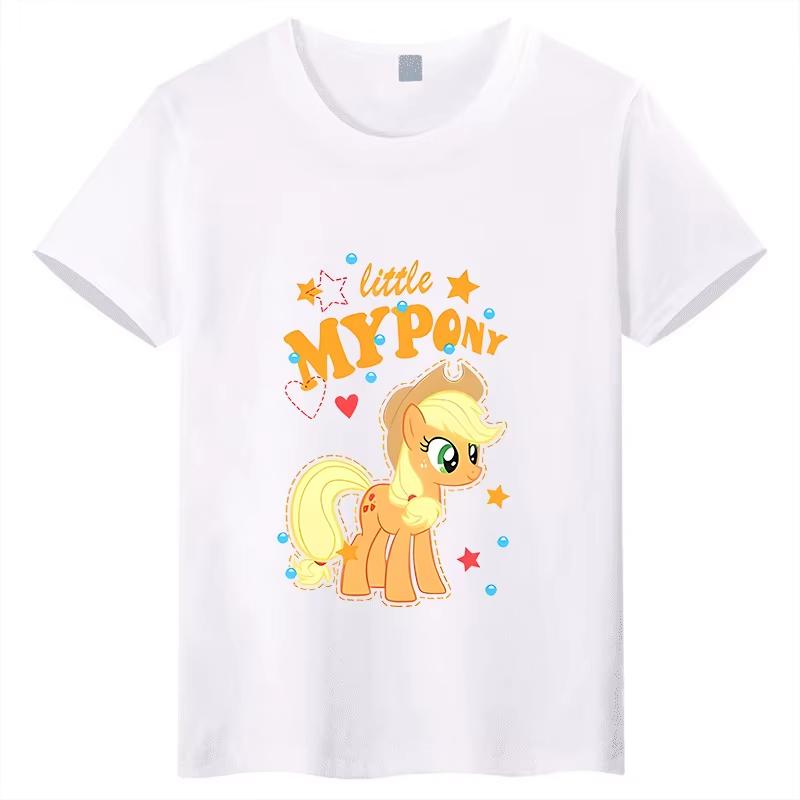 

2026 new summer My Little Pony Apple Jack Cartoon Character Print TShirt S