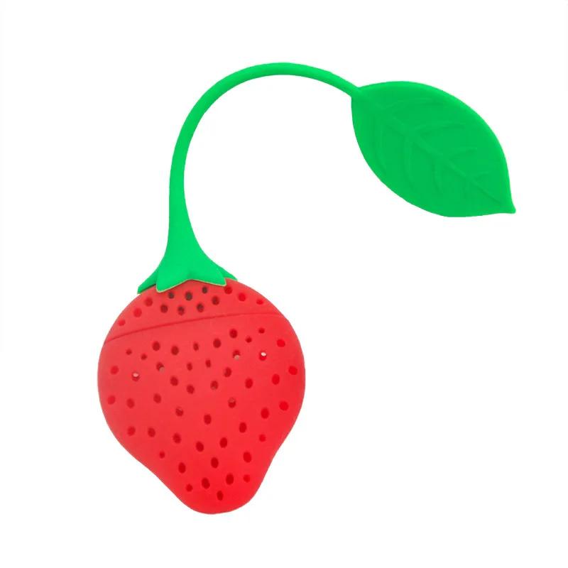 Erdbeer-Design Lose Tee Blatt Sieb Lose Kräutergewürz Infuser Filter Diffusor Kreative Bar Werkzeuge Küche Accessori