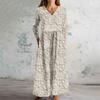 Women's Fashion Dress Spring V-neck Long Sleeve Dress
