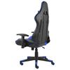 Gaming Chair Swivel Blue PVC