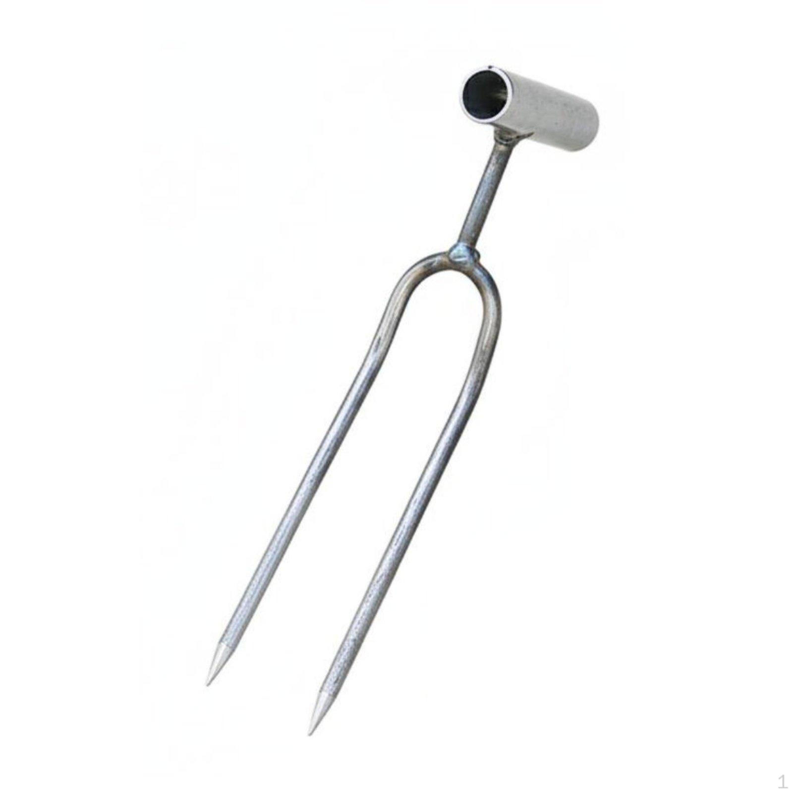 Handheld Cultivator Fork Sharp Tines Weeding Heavy Duty Steel Soil Loosener for Gardeners,