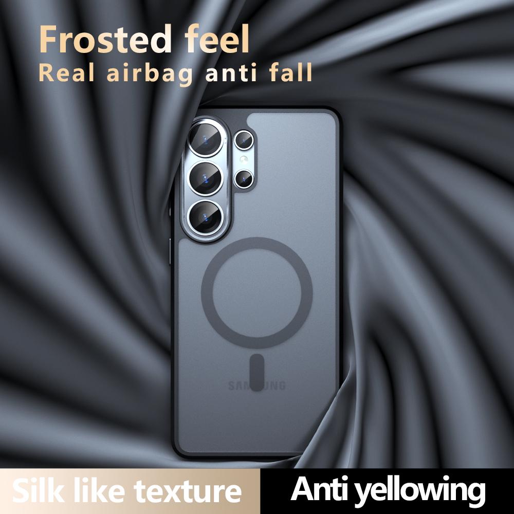 Skin Feel Translucent For Magsafe Case for Samsung Galaxy S26 Ultra S25 S24 Ultra Plus A57 A37 A17 A56 Magnetic Armor Back Cover