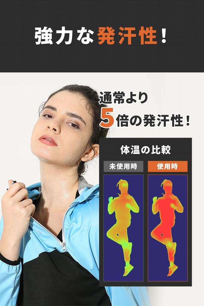 Sauna Suit for Weight Heavy and Top and Bottom Set Women's Loss, Sweating, Running, Windbreaker, Training, (Black, Small)