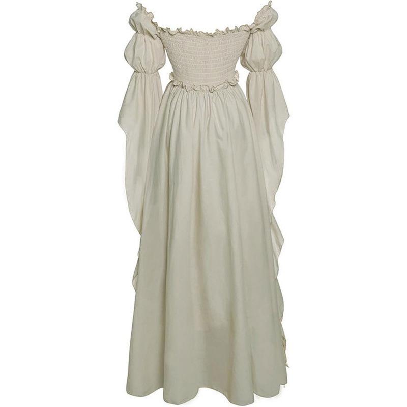 Medieval Court Women's Retro Long Dress for Stage Performance