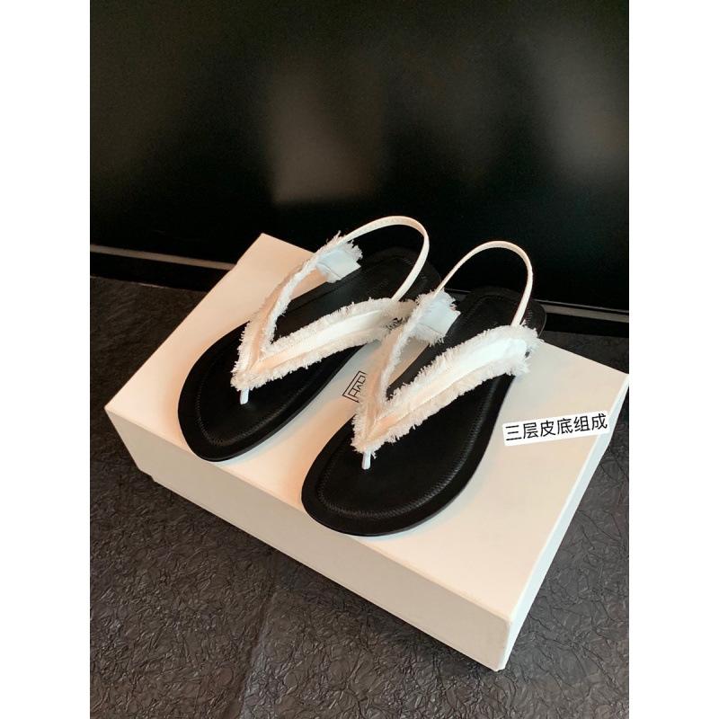 

Туфли модные шелковые с необработанным краем на плоской подошве с закрытым носком кожаные на мягкой подошве сандалии женские 40 белый