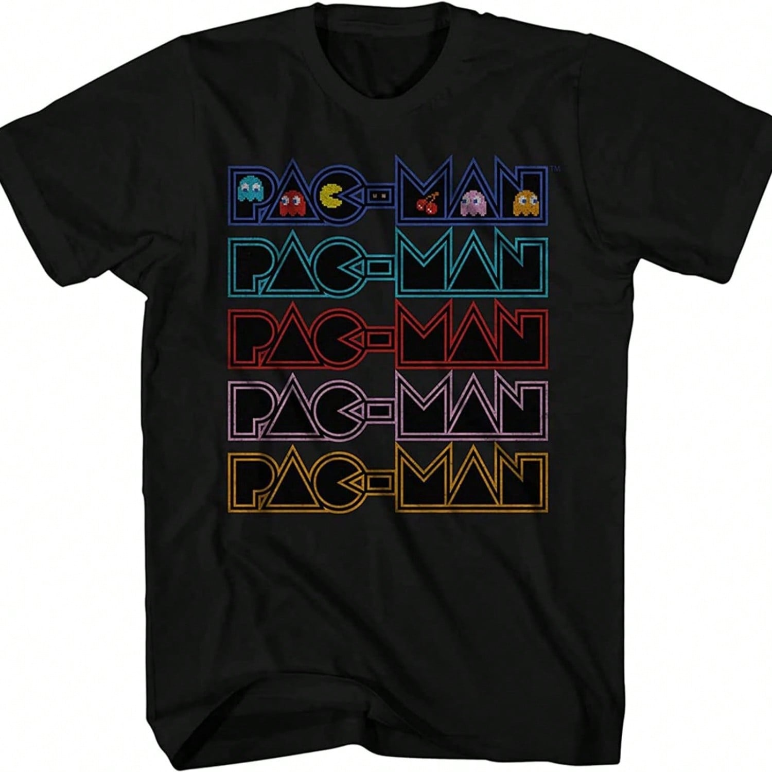 Official Pacman Video Game Shirt - Namco Official T-Shirt S разноцветный