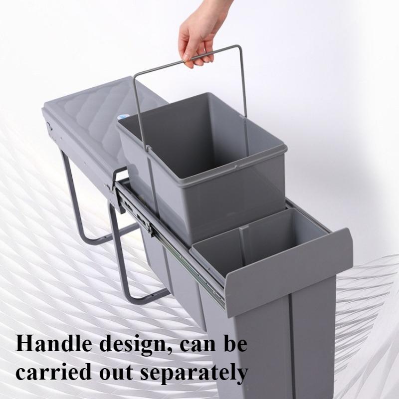 Embedded Modern Trash Can Kitchen Simple Separate Trash Bins Balcony Large Capacity Garbage Bin Food Disposal Rubbish Can