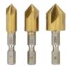 Takagi EARTH MAN Chamfering Cutter Set and Titanium 4907052356160 (3 Pieces) 9, 12, 16mm, Coated, Durable, Wear-Resistant,