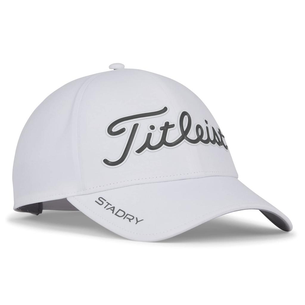 Titleist Player's Stay Dry Rain Cap, White/Charcoal, TH23APSA-10C