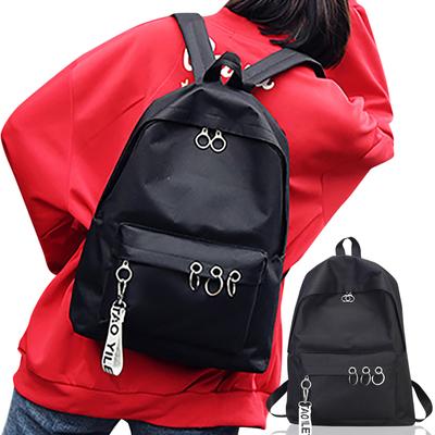 Women's Fashion Ring Decoration Shoulder Bookbags Satchel Travel Backpack