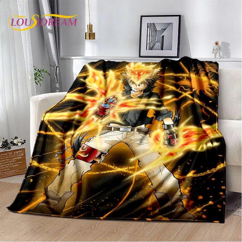 Anime Teachers Hitman Reborn Soft Plush Blanket,Flannel Blanket Throw Blanket for Living Room Bedroom Bed Sofa Picnic Cover Kids