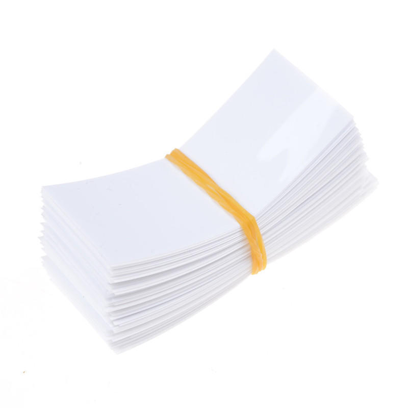 100Pcs 18650 Battery Wrap Pvc Heat Shrink Tubing Pre-Cut Precut