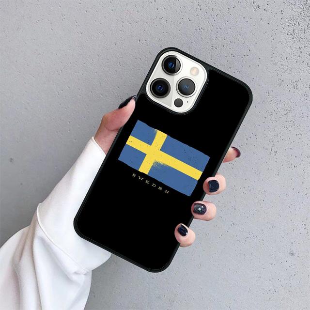 

Чехол для телефона с флагом Швеции для iPhone 17 Air 16 15 14 13 12 Pro Max 11 Pro Max Plus Coque Shell iPhone 11pro max