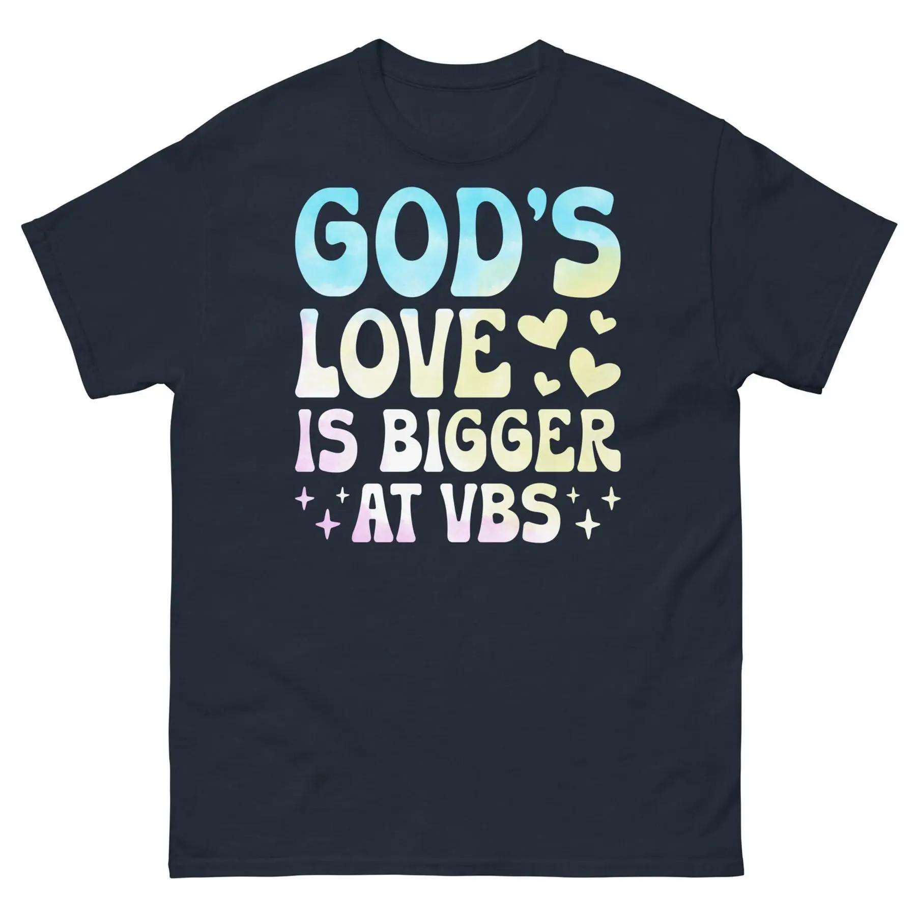 L amour de Dieu est plus grand chez VBS Vacances Bible School Christian Unisex Classic Tee S разноцветный