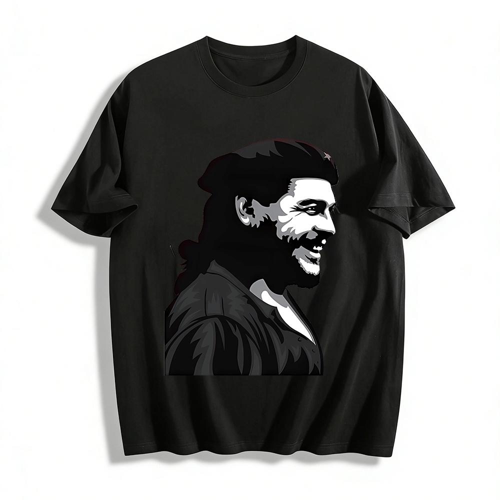 Vintage Che Guevara Print Casual Men s Short Sleeve T-Shirt Pure cotton T-shirt XXS