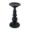 huaqianguhh Vintage Candle Holder, Black Matte Pillar Holders, Metal Heat-Resistant Stand for Scented Candles And Tealights, Retro Candlestick Dining