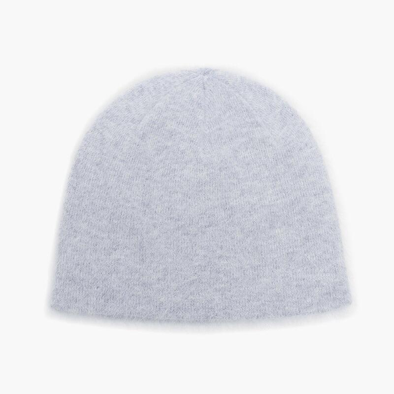 Ангорская шапка для пары глубокого красного цвета, однотонная, с отделкой из меха, бини Khaki