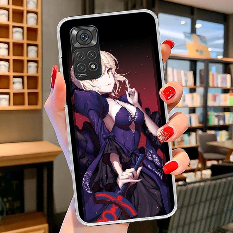 Fate Zero Stay Night Saber Cover Phone Case For Xiaomi Redmi Note 15 14 13 12 11 10 Pro Plus 14S 12S 11S 11T 11E 10S Soft Fundas