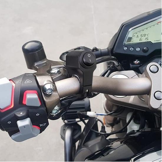 Motorcycle Waterproof Handlebar Handlebar 7/8" Headlight Fog Light Spot ON OFF S